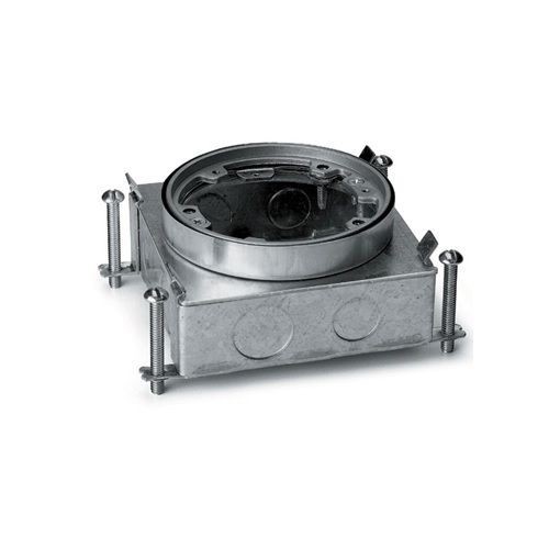 Wiremold® 886B 880 Floor Box, Steel, 39 cu-in Capacity, 1 Gang, 12 Knockouts, 2-3/4 in H x 4-13/16 in W x 4-13/16 in D