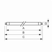 230847Philips ALTO® 230821 Type TL Energy Saving Fluorescent Lamp, 21 W, G5 Miniature Bi-Pin, 2100 Lumens, 82 CRI, 3500 K, 34 in L