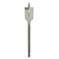 48-27-0251Milwaukee® 48-27-0251 Flat Boring Bit, 1/4 in Dia, 6-3/16 in OAL, Flat Flute, 3/16 in Shank
