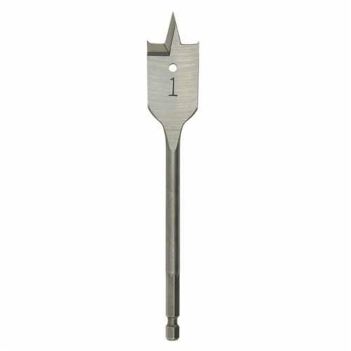 48-27-0251Milwaukee® 48-27-0251 Flat Boring Bit, 1/4 in Dia, 6-3/16 in OAL, Flat Flute, 3/16 in Shank