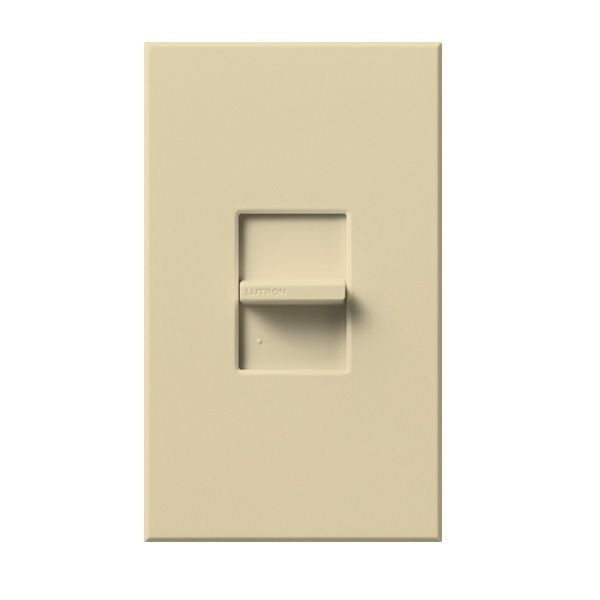Nova T® NT-600-IV Architectural Dimmer Switch, 120 VAC, 1 Poles, Slide to Off Operation, Ivory