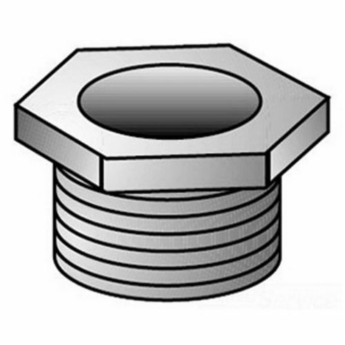 7-400O-Z/Gedney 7-250 Bushed Type 7 Conduit Nipple, 2-1/2 in, For Use With IMC/Rigid Conduit Fittings, Malleable Iron, Electroplated Zinc
