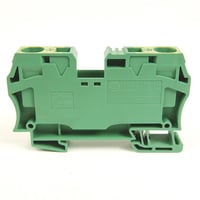 1492-LG16Allen-Bradley, 1492-LG16, Spring Clamp Terminal Block, One-Circuit Feed-Through Ground Block, 16 mm (# 14 AWG - # 4 AWG), Standard Feedthrough, Green / Yellow Stripe (Standard),