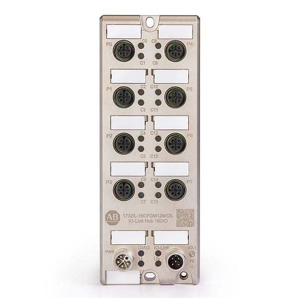 1732IL-16CFGM12M12LAllen-Bradley 1732IL-16CFGM12M12L 1732IL ArmorBlock IO-Link Hub, IO-Link, Self-configurating Module, 16 Self-configurating Module, DC Micro (M12), Connection System