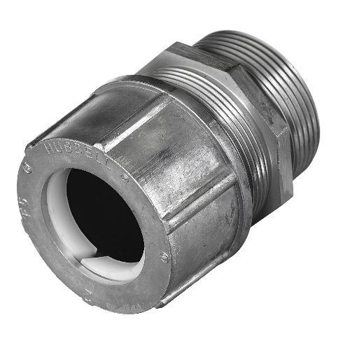 Wiring Device-Kellems SHC1094 Form 8 Standard Duty Cord Connector, 3 in NPT Trade, 1 Conductor, 2.81 to 3 in Cable Openings, Aluminum, Machined