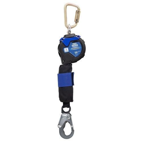 R430011WERNER® R430011 Max Patrol Self-Retracting Lifeline, 11 ft L, 1 in UHMWPE/polyester Webbing With WebAlert™