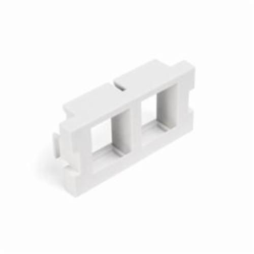 41291-2QWLeviton® QuickPort® 41291-2QW Duplex ST Fiber Adapter, 2 Ports, 1 Gang, Snap-On Mount, White