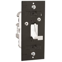 Pass & Seymour® TradeMaster® TD703PW 3-Way Toggle Dimmer, 120 VAC, 1 Poles, White
