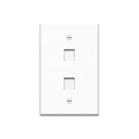 WP3302-WHOn-Q® WP3302WH Classic Oversized Weatherproof Vertical Orientation Wallplate, 1 Gangs, 4.87 in L x 3.11 in W, Plastic, Surface Mount