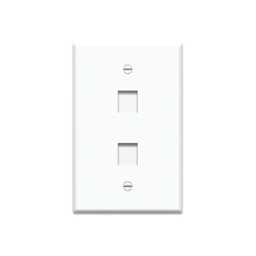 WP3302-WHOn-Q® WP3302WH Classic Oversized Weatherproof Vertical Orientation Wallplate, 1 Gangs, 4.87 in L x 3.11 in W, Plastic, Surface Mount