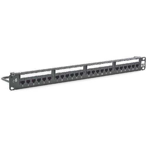 PREMISE WIRING NEXTSPEED® HP624 Telephone Loaded Patch Panel, 24 Ports, Cat 6, Composite/Steel