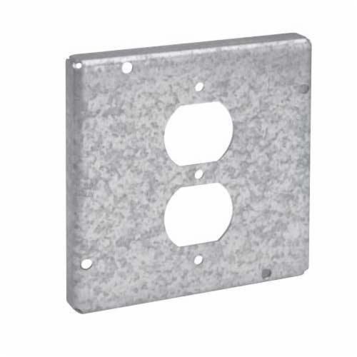 TP722Crouse-Hinds Thepitt® TP722 Box Cover, 4-11/16 in L x 4-11/16 in W, Raised Surface Cover, Steel