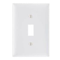 Pass & Seymour® TradeMaster® TP1-LA Standard Wallplate, 1 Gangs, 4.7 in H x 2-3/4 in W, Thermoplastic, Light Almond