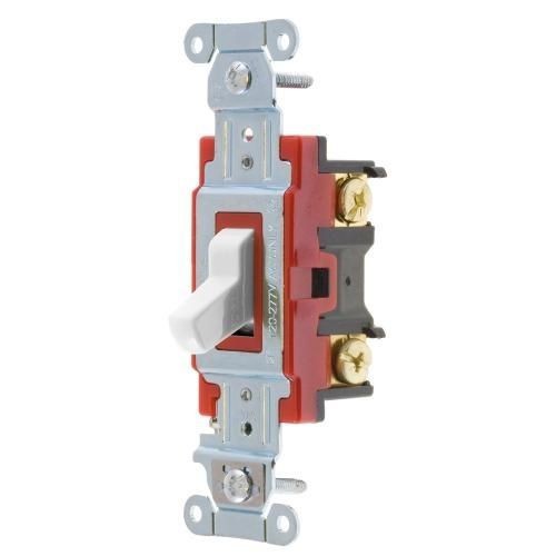 Wiring Device-Kellems Hubbell-PRO 1224W 4-Way General Purpose Heavy Duty Standard Toggle Switch, 120/277 VAC, 20 A, 1/2 hp, 5540 W