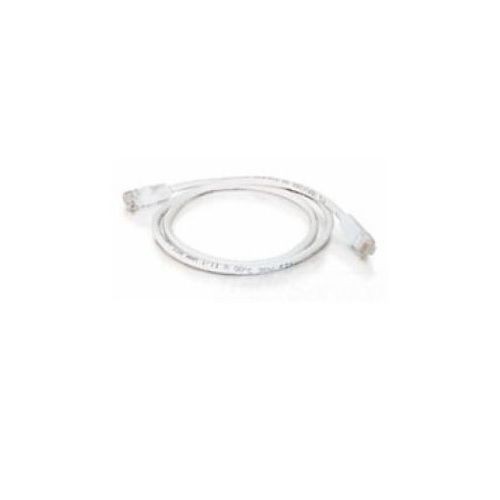 Quiktron® 576-125-007 Value Booted Patch Cord, Cat 6, 24 AWG Solid Copper Conductor, Male RJ45 Connector, 7 ft L Cord, White