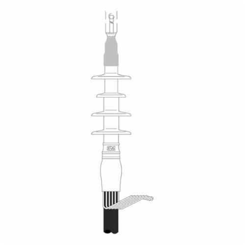 5641-23M™ 5640 Cold Shrink QT-II Termination Kit, 1, For Use With Conductor Size Range (15 kV) 2 AWG, Silicone Rubber