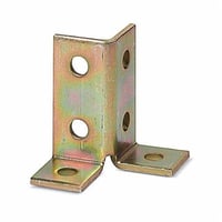 B-921Kindorf® B-921 900 2-Sided Corner Connector, 4-1/2 in L x 1-1/2 in W, For Use With Kindorf® Channel, Steel, Galv-Krom/Standard