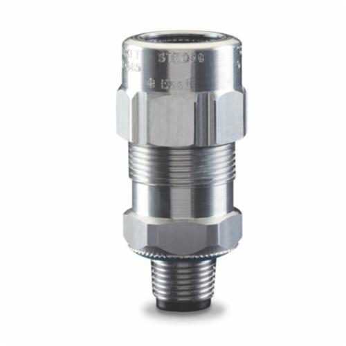 STE125T&B® Fittings Star Teck Extreme® STE050 Teck Cable Connector, 1/2 in Trade, 0.6 to 0.985 in Cable Openings, Aluminum