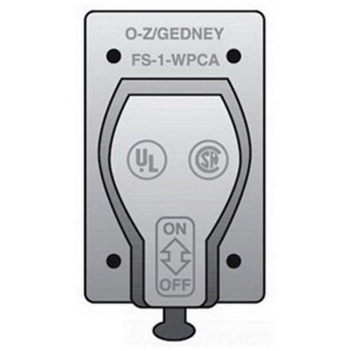 FS-1-WPCAO-Z/Gedney FS-1-WPCA Device Box Cover, Pull Switch Cover, Sand Cast Aluminum