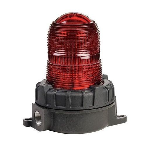 Federal Signal 191XL-120-240RS 191XL Warning Light, 120 to 240 VAC, LED Lamp, Surface Mount, Red Lens