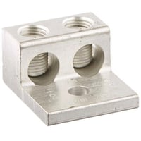NSI 2-0T 2-T Dual Rated Universal Mechanical Terminal Lug, 14 AWG to 1/0 AWG, 1/4 in Stud, 1 Bolt Holes, Aluminum