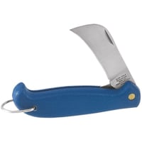 Klein® 1550-24 1-Blade Large Pocket Knife, Stainless Steel Hawkbill/Sheepfoot Slitting Blade, 2-3/4 in L Blade, Liner Lock Opening