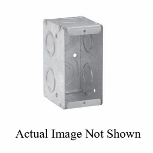 TP686Crouse-Hinds TP684 Welded Masonry Box, Steel, 46.5 cu-in Capacity, 3 Gangs, 18 Knockouts