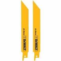 Black+Decker® DW4809 Straight Back Reciprocating Saw Blade, 8 in L x 3/4 in W, 14, Bi-Metal Body, Universal/Toothed Edge Tang