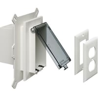 DBVS1CArlington InBox™ DBVS1C 1-Piece Extra Duty Low Profile Weatherproof While-In-Use Box, Wall Mount, 1 Gangs, 5.16 in D, Plastic