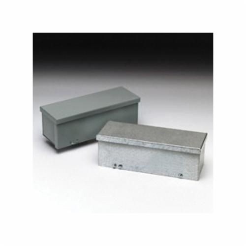 6648GRTGV-NKB-Line 6648 GRTGV NK Straight Section Wiring Trough, 48 in L x 6 in W x 6 in H, Screw Cover, Steel