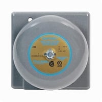 340-6E5Edwards Signaling™ 340-10N5 Vibrating Bell, 120 VAC, 0.07 A, 106/96 dB, Surface Mounting, Specifications Met: UL Listed, FM Approved, 10 in Gong
