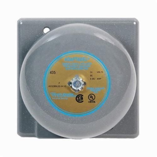 340-6E5Edwards Signaling™ 340-10N5 Vibrating Bell, 120 VAC, 0.07 A, 106/96 dB, Surface Mounting, Specifications Met: UL Listed, FM Approved, 10 in Gong