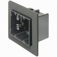 F102FArlington ONE-BOX™ F102F Versatile Vapor Box With (2) Captive Screws, Plastic, 42 cu-in Capacity, 2 Gangs, 2 Outlets, 5.99 in L x 6.313 in W x 3.51 in H