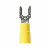 LFV10-8Q3M™ Highland™ 051128-60016 Insulated Locking Fork Terminal, 12 to 10 AWG Conductor, 1.03 in L, Butted Seam Barrel