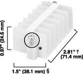1492-HJ86Allen-Bradley, 1492 Panel Mount Block, Standard 6-Pole, screw terminal w/ wire clamp
