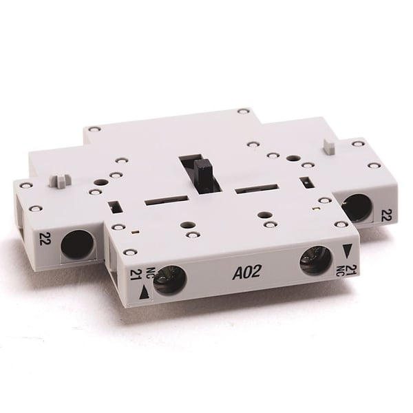 Allen-Bradley 100-MCA02 Mechanical/Electrical Interlock, 2 NC Contacts, For 100-C Contactors, 100-S9 Connector Included
