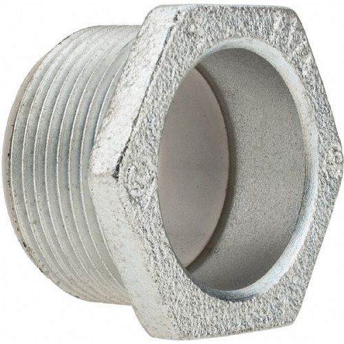EATON Crouse-Hinds 50 Non-Insulated Threaded NPSM Conduit Bushed Nipple, 1/2 in, For Use With Rigid/IMC Conduit, Steel