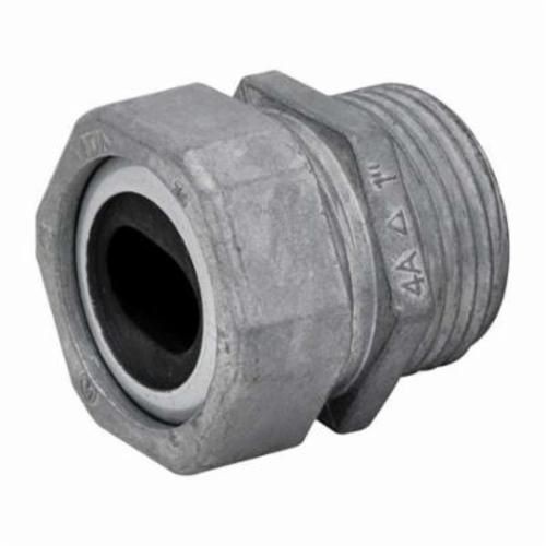 Madison Electric LWC-1502 Watertight Connector With Rubber Grommet, 1-1/2 in Knockout, 0.70 x 1.20 in Minimum, 0.86 x 1.34 in Maximum Clamp Opening, 2/0 AWG Conductor, Die Cast Zinc