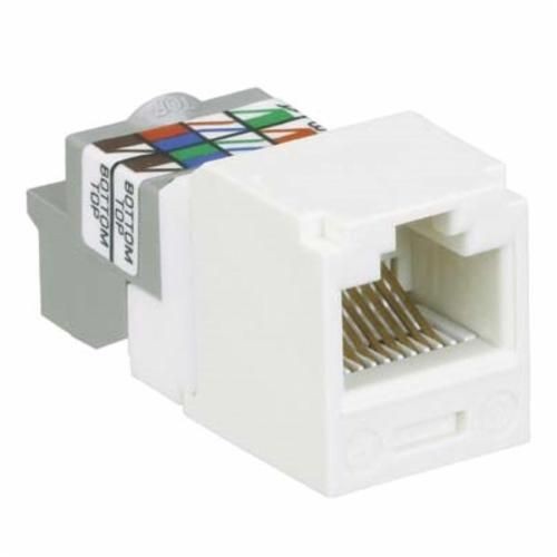 CJ688TPYLPanduit® PanNet® TX6™ Plus CJ688TPOR 1-Slot 8-Position 8-Wire Universal TP Style Unshielded Jack Module, Cat 6 RJ45/Mini-Com® Module, Surface Mount, 1 Port, ABS/Polycarbonate, Orange