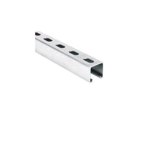 B-Line BFV22SH-120 Slotted Single Strut Channel, 7/8 in L x 9/16 in W Slots, 2 in Slot Spacing, 1/4 in THK, 120 in L