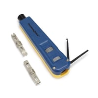 13309CPlatinum Tools® 13309C PT Series Punchdown Tool With NEVERDull™ Combo No. 66 and No. 110 Blade, Bayonet Blade, High Carbon Tool Steel Blade