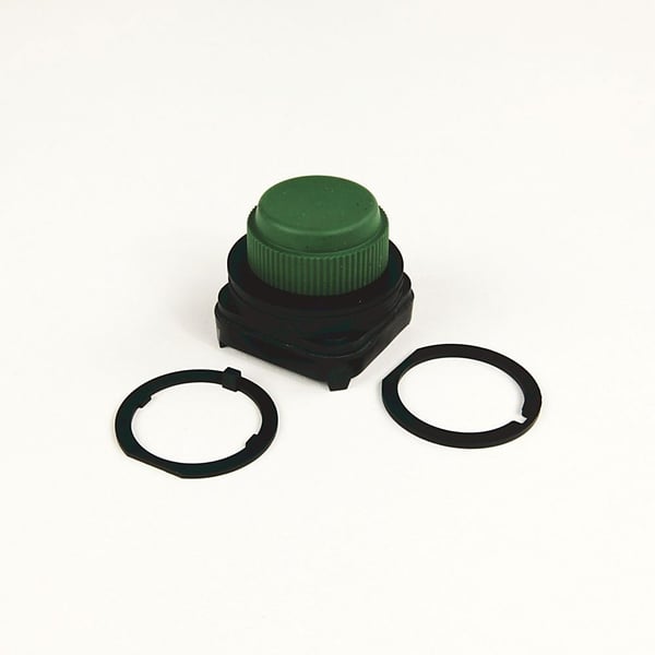 800H-R1Allen-Bradley, 800H-R1, 30.5mm Type 4/4X/13 Mom. Contact PB, Non-Illum., Green, Booted Hd, No Contacts