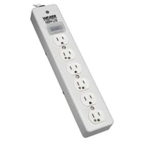 Tripp Lite Protect It!® SPS-615-HG Surge Protector, 120 VAC, 15 A, 6 Outlets, 15 ft L Cord, Keyhole Mount