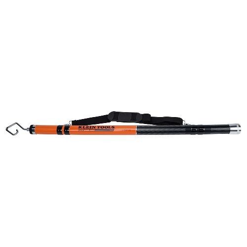 Klein® WIRESPANNER Plus™ SRS56036 Super Rod Lightweight Non-Conductive Telescopic Pole, Telescopic, 18 ft L, Resin, Orange