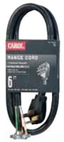 Data-Spec SheetRange Cord  4 Wire, 6-6-8-8 AWG, 6 ft, NEMA 14-50P Plug, 250 Volt, Black