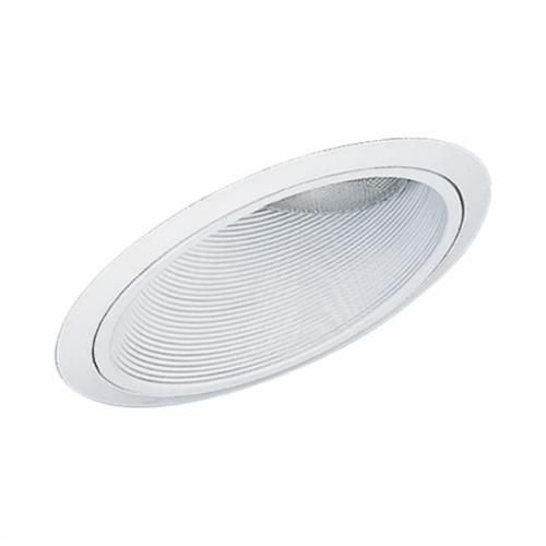 Progress Lighting® P8000-28 45 deg Step Baffle Trim, 7-3/4 in ID x 9-3/4 in OD, Incandescent Lamp, For Use With For Insulated Ceilings, Recessed Lighting, IC and Non-IC Housing, Die Cast Aluminum