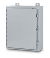 AB-24248NAustin Electrical Enclosures AB-16166N Single Door Enclosure, 16 in H x 16 in W x 6 in D, Continuous Hinged/Gasketed/Padlockable/HASP cover, NEMA 12 Nema Rating, Steel
