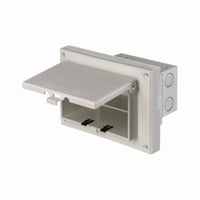 DBHR131WArlington InBox™ DBHR131C 1-Piece Low Profile Electrical Box, Plastic, 22 cu-in Capacity, 1 Gangs, 7.188 in L x 4.937 in W x 0.562 in D