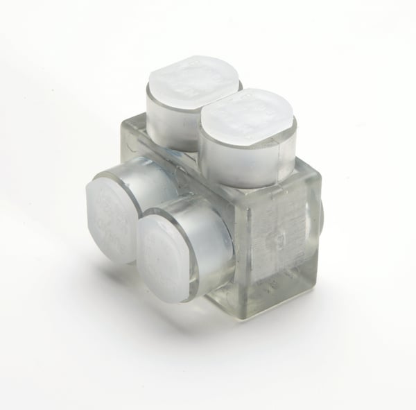 BURNDY® UNITAP™ BIT350 1-Sided Entry Multi-Tap Connector, 10 AWG to 350 kcmil Conductor, Aluminum/Copper Stranded Conductor, Aluminum