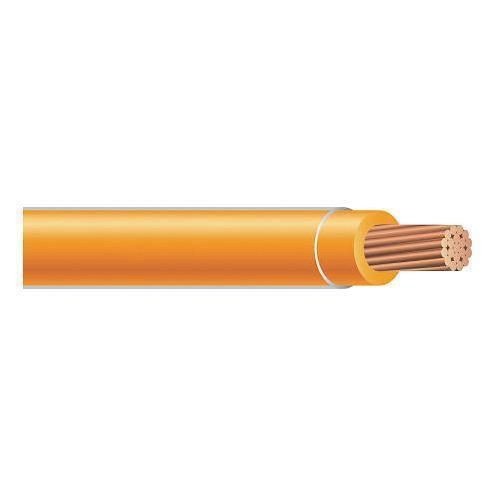 THHN12OERTHHN Wire, Stranded, 12 AWG, 1 Conductor, Copper, 600 Volts, Orange, 2500 ft